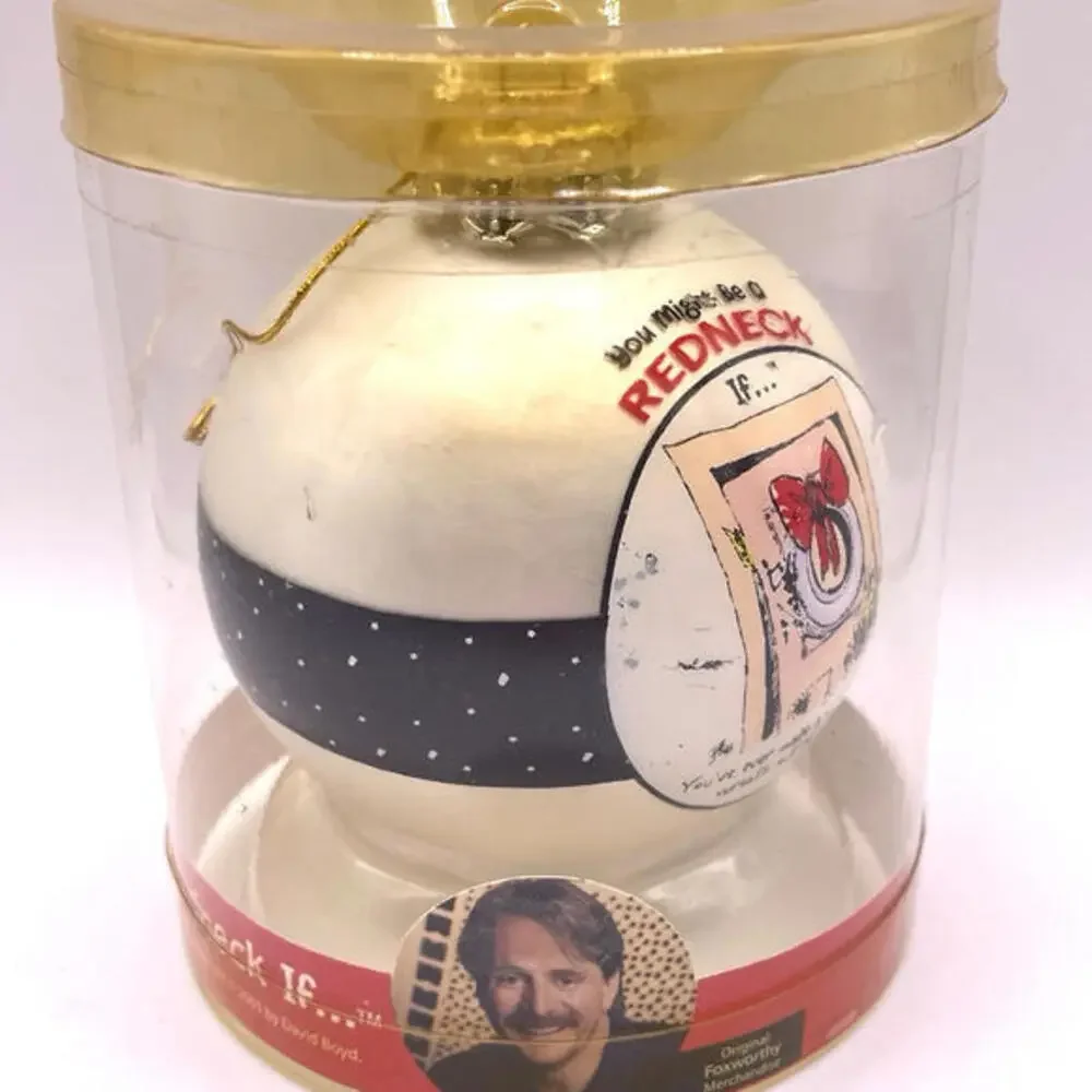 You Might Be A Redneck If Christmas Ornament Jeff Foxworthy Vintage 2005